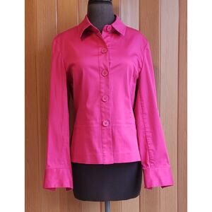 Pursuits, Ltd. Size medium pink long sleeve button up blouse
